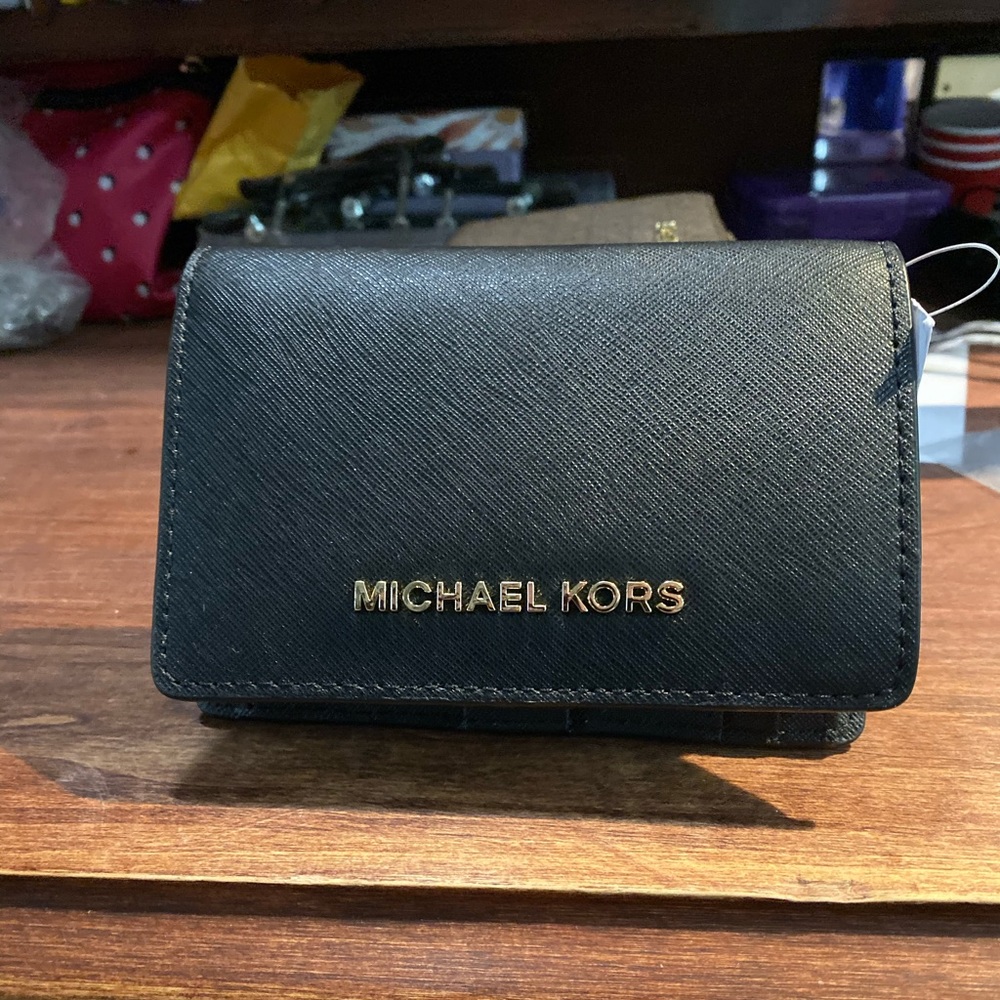 Black jet set md slim wallet